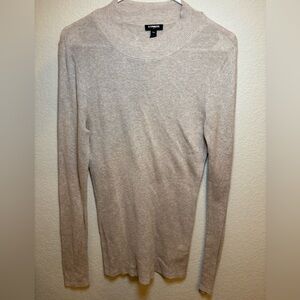 Express Taupe Knit Pullover